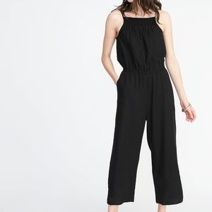 Black Linen Jumpsuit